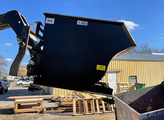 Star Industries Heavy-Duty Self-Dumping Forklift Hopper