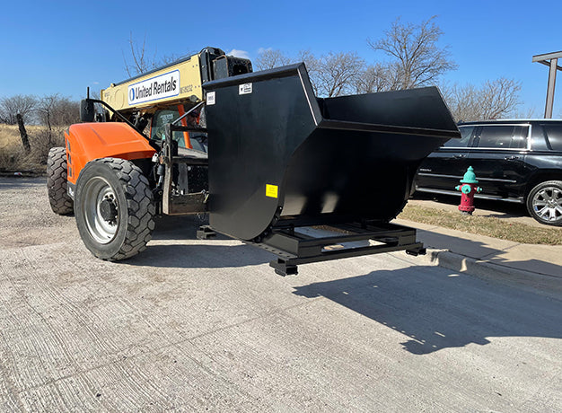Heavy-Duty Self-Dumping Forklift Hopper – Built for Tough Job Sites