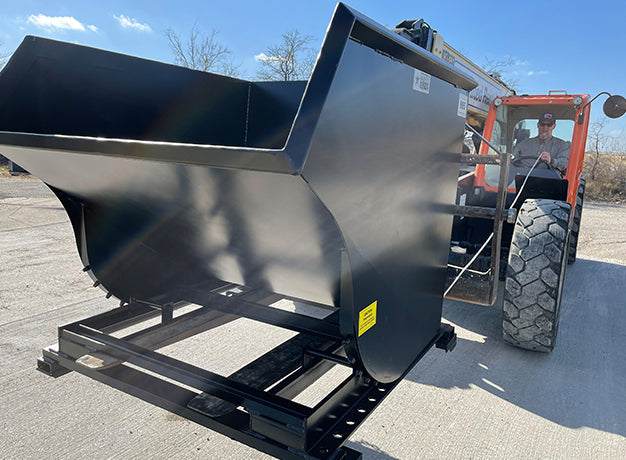 Heavy-Duty Self-Dumping Forklift Hopper – Built for Tough Job Sites