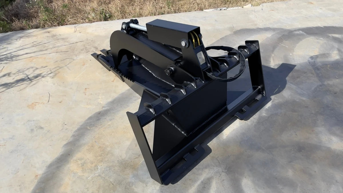 Skid Steer Stump Grapple Bucket - Loflin Fabrication