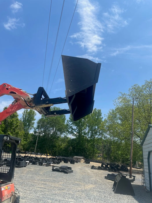 Skid Steer High-Tip Front Dump Bucket - Loflin Fabrication