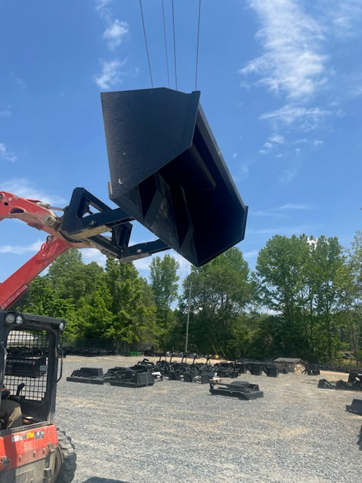 Skid Steer High-Tip Front Dump Bucket - Loflin Fabrication
