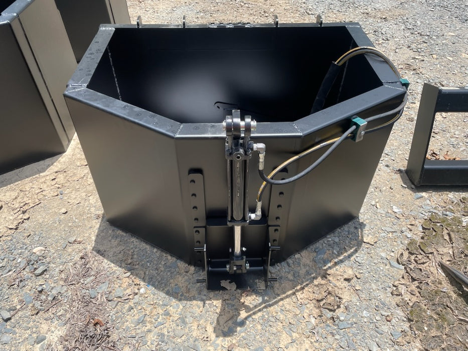 Skid Steer Hydraulic Concrete Bucket - Loflin Fabrication