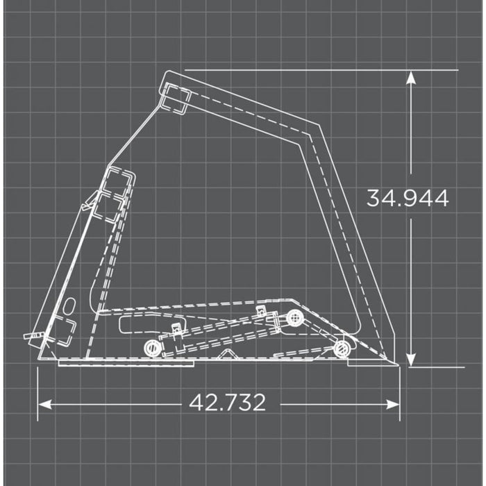 Loflin Fabrication Skid Steer High-Tip Front Dump Bucket