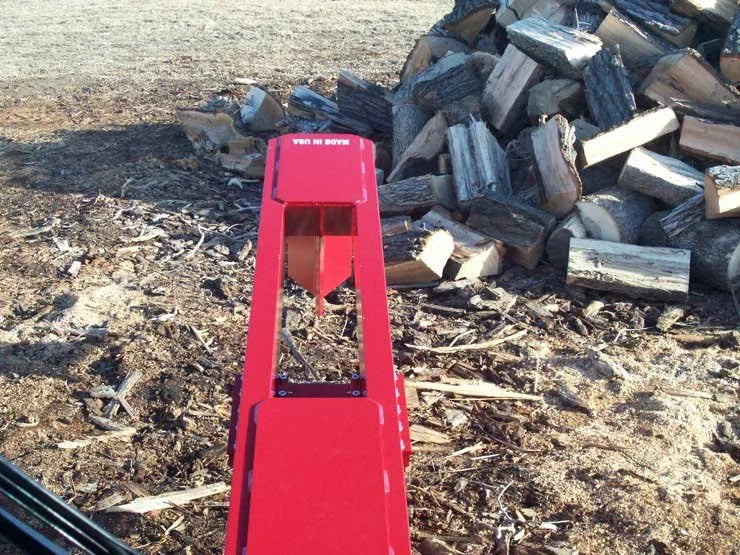 Skid Steer Hydraulic Log Splitter Attachment - TM Manufacturing Pro