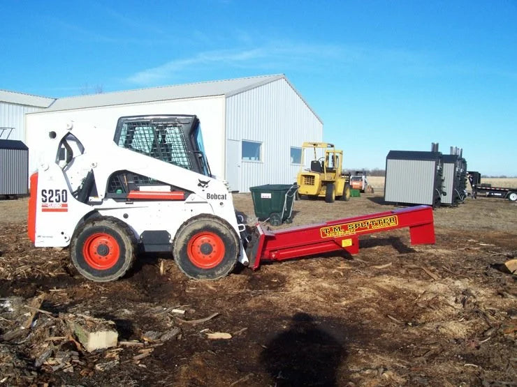 Skid Steer Hydraulic Log Splitter Attachment - TM Manufacturing Pro