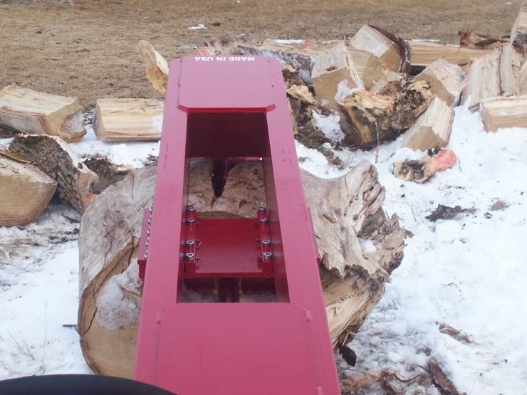 Skid Steer Hydraulic Log Splitter Attachment - TM Manufacturing Pro