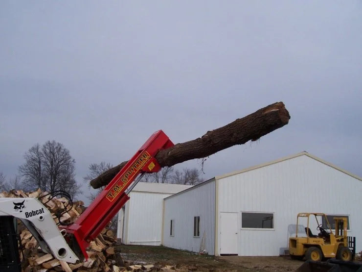 Skid Steer Hydraulic Log Splitter Attachment - TM Manufacturing Pro