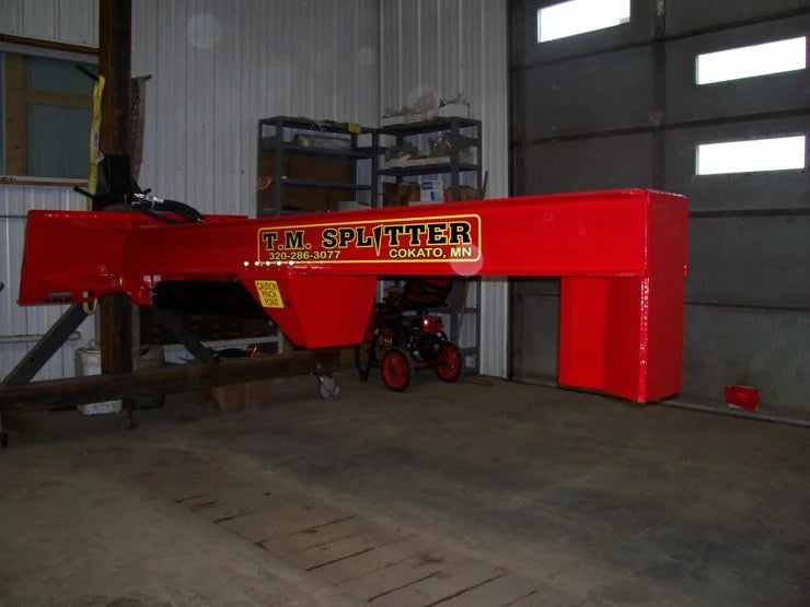Skid Steer Hydraulic Log Splitter Attachment - TM Manufacturing Pro