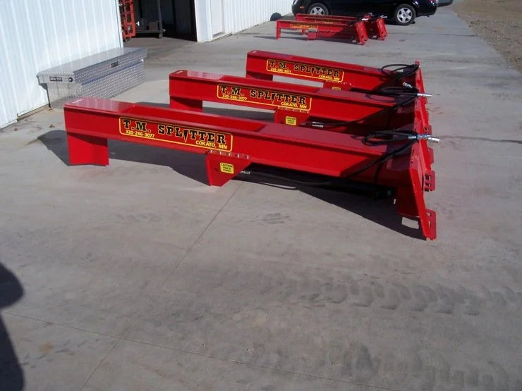Skid Steer Hydraulic Log Splitter Attachment - TM Manufacturing Pro