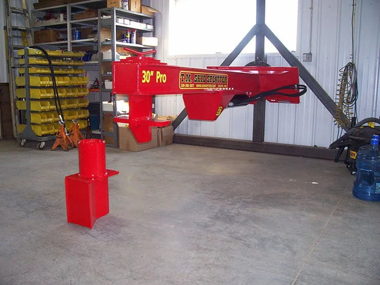 Skid Steer Hydraulic Log Splitter Attachment - TM Manufacturing Pro 2