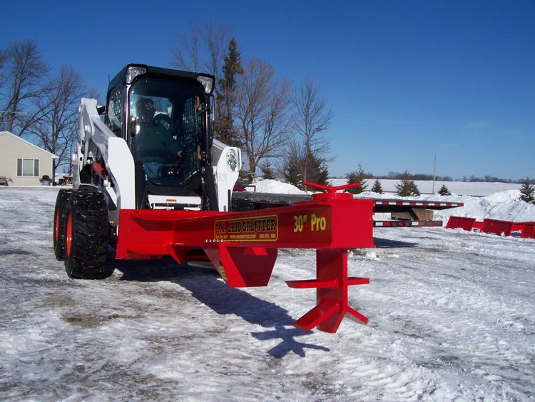 Skid Steer Hydraulic Log Splitter Attachment - TM Manufacturing Pro 2