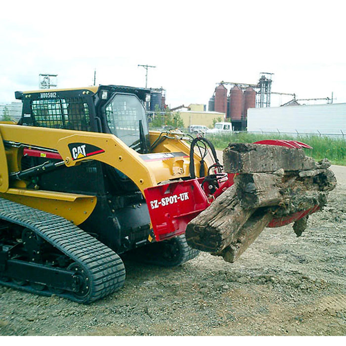 Skid Steer Hydraulic Rock & Brush Grapple Attachment - EZ Spot UR (Universal Quick Attach)