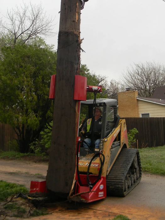 Skid Steer Hydraulic Pole Jack & Pole Puller Attachment - EZ Spot UR (Universal Quick Attach)