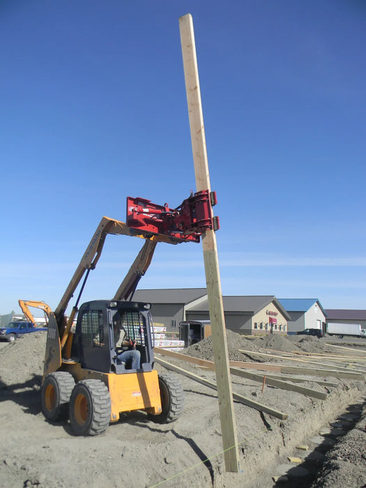 Skid Steer Hydraulic Pole Setter Attachment - EZ Spot UR Standard Duty (Universal Quick Attach)