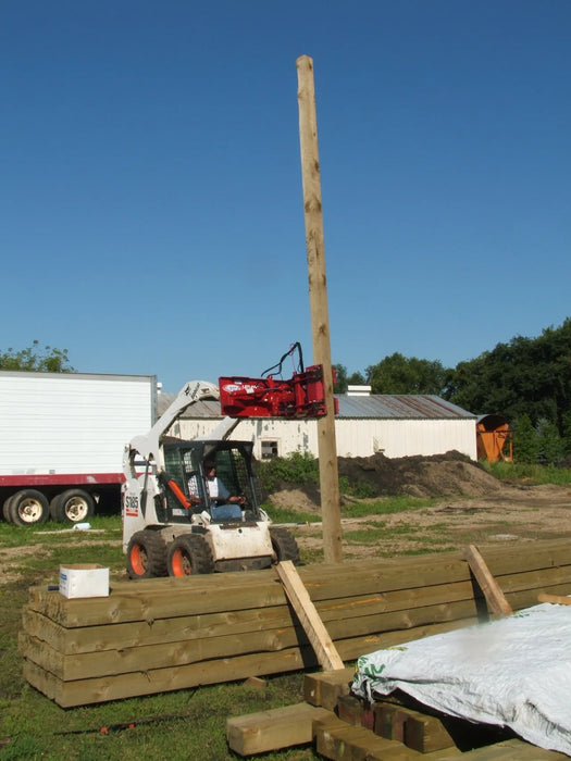 Skid Steer Hydraulic Pole Setter Attachment - EZ Spot UR Standard Duty (Universal Quick Attach)