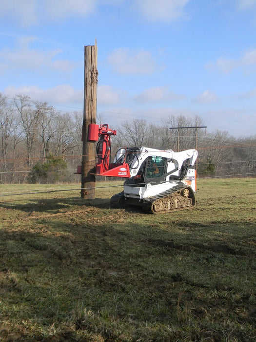 Skid Steer Hydraulic Pole Jack & Pole Puller Attachment - EZ Spot UR (Universal Quick Attach)