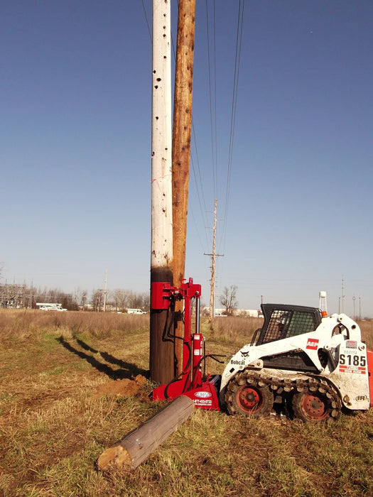 Skid Steer Hydraulic Pole Jack & Pole Puller Attachment - EZ Spot UR (Universal Quick Attach)