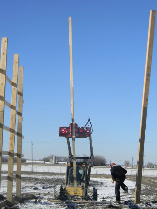 Skid Steer Hydraulic Pole Setter Attachment - EZ Spot UR Standard Duty (Universal Quick Attach)