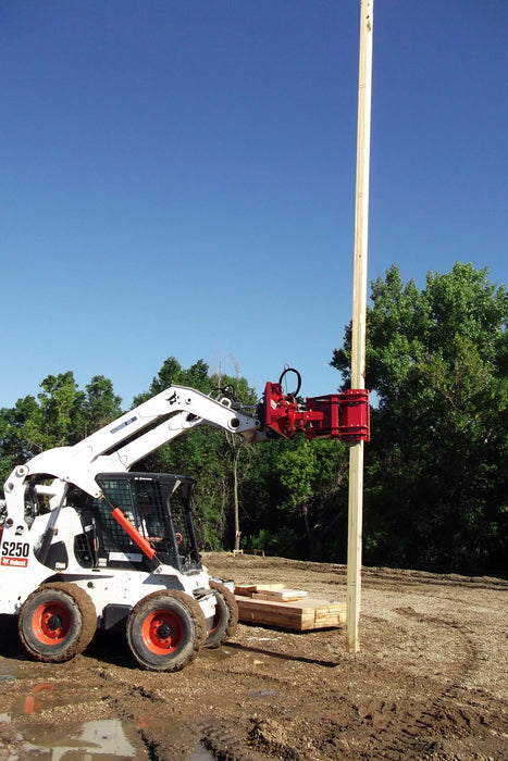 Skid Steer Hydraulic Pole Setter Attachment - EZ Spot UR Standard Duty (Universal Quick Attach)
