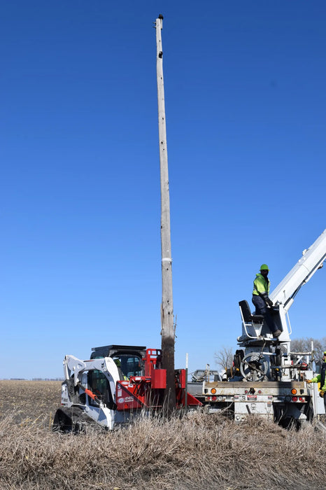 Skid Steer Hydraulic Mini Pole Jack Attachment - EZ Spot UR (Universal Quick Attach)