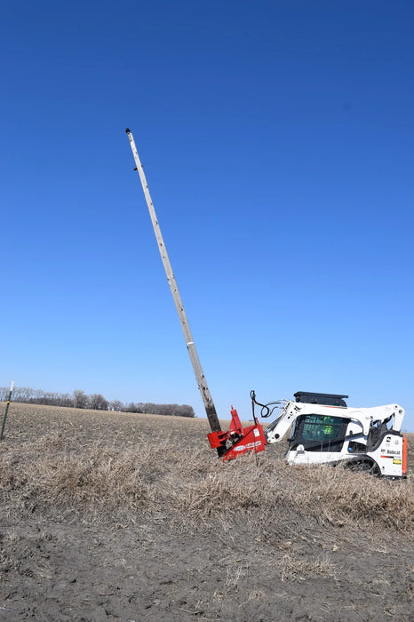Skid Steer Hydraulic Mini Pole Jack Attachment - EZ Spot UR (Universal Quick Attach)