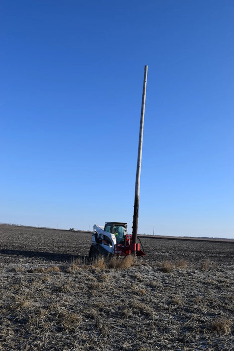 Skid Steer Hydraulic Mini Pole Jack Attachment - EZ Spot UR (Universal Quick Attach)