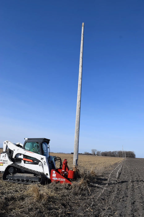 Skid Steer Hydraulic Mini Pole Jack Attachment - EZ Spot UR (Universal Quick Attach)