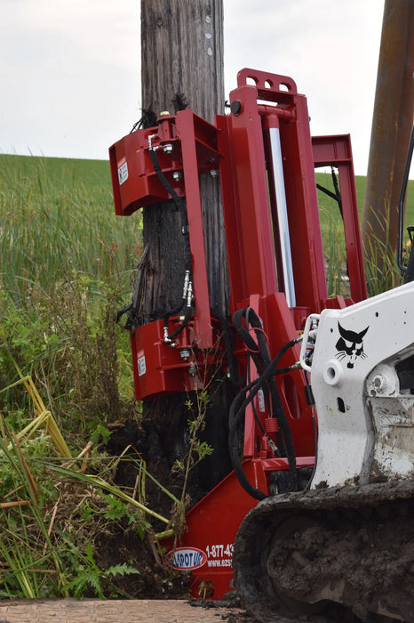 Skid Steer & Compact Track Loader Hydraulic Double Clamp Pole Jack Attachment - EZ Spot UR (Universal Quick Attach)