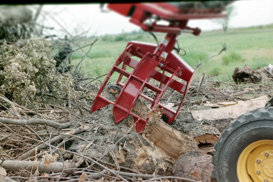 Skid Steer Hydraulic Rock & Brush Grapple Attachment - EZ Spot UR (Universal Quick Attach)