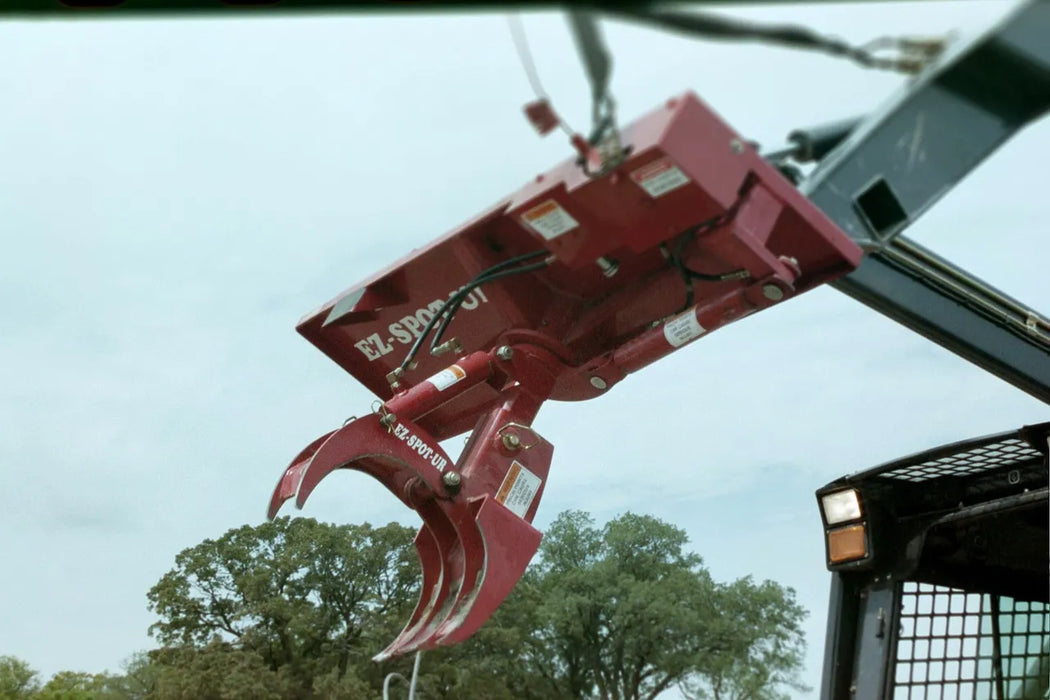 Skid Steer & Compact Track Loader Hydraulic Rock & Pole Claw - EZ Spot UR