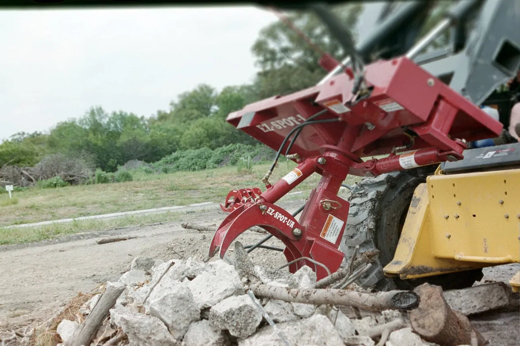 Skid Steer & Compact Track Loader Hydraulic Rock & Pole Claw - EZ Spot UR