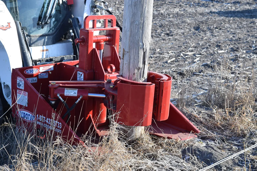 Skid Steer Hydraulic Mini Pole Jack Attachment - EZ Spot UR (Universal Quick Attach)