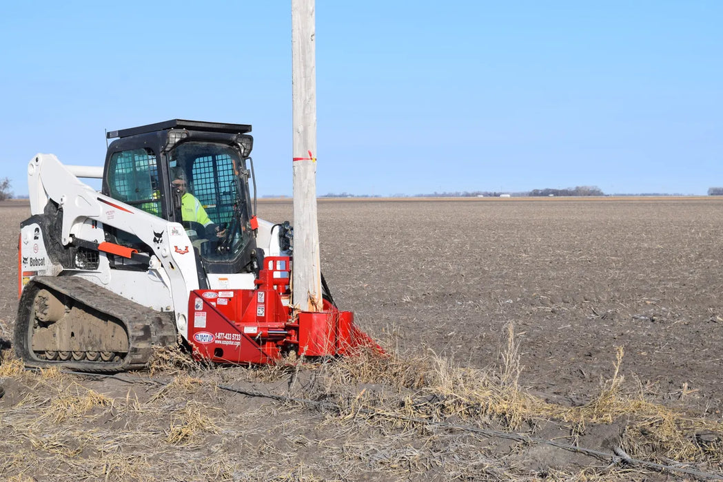 Skid Steer Hydraulic Mini Pole Jack Attachment - EZ Spot UR (Universal Quick Attach)