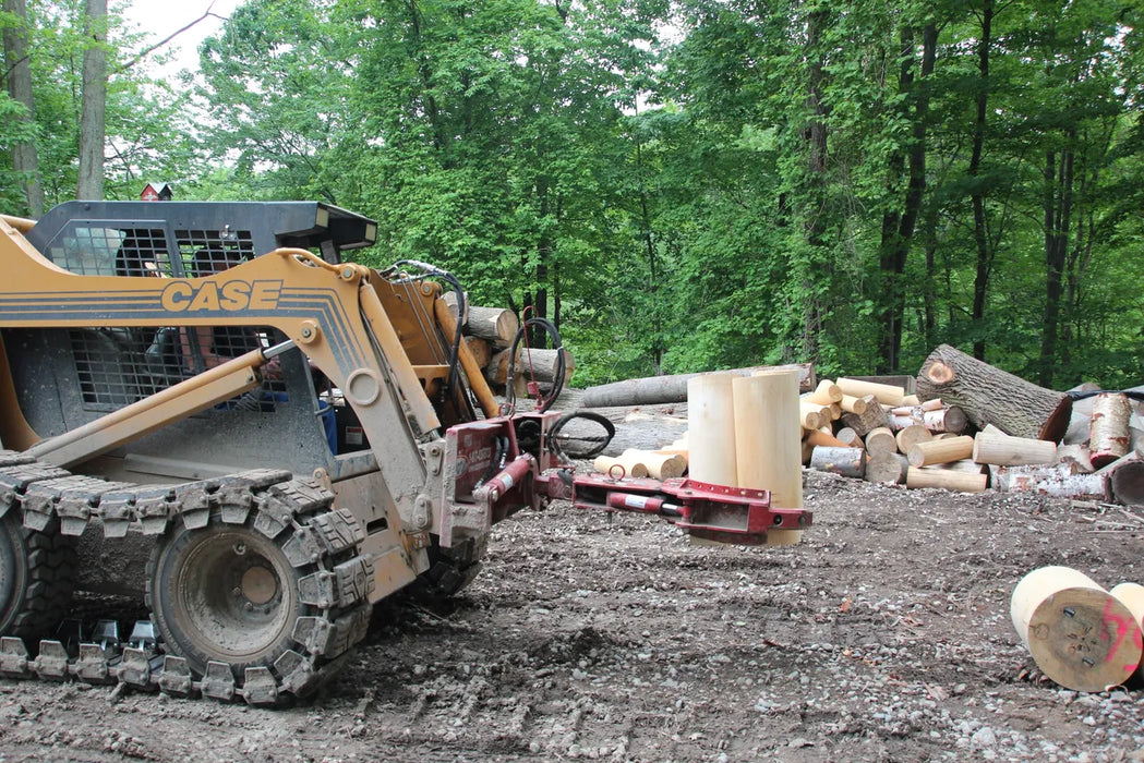 Skid Steer Hydraulic 3-Finger Rock & Tree Grapple Attachment - EZ Spot UR (Universal Quick Attach)