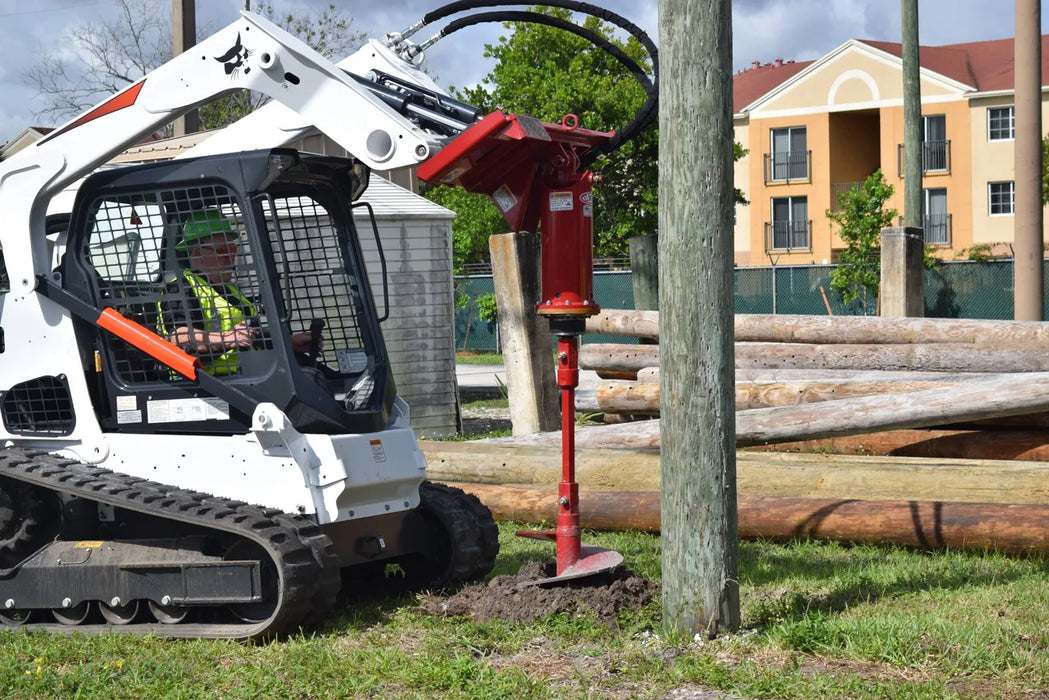Skid Steer Hydraulic Auger Drive Attachment - EZ Spot UR (Universal Quick Attach)