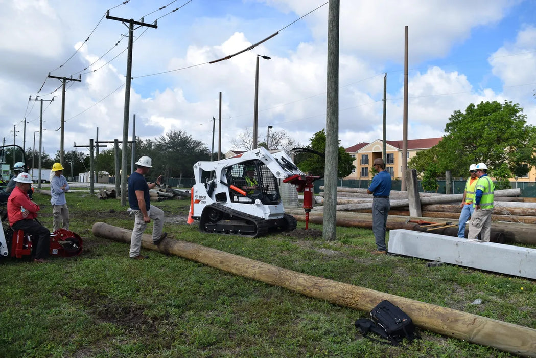 Skid Steer Hydraulic Auger Drive Attachment - EZ Spot UR (Universal Quick Attach)