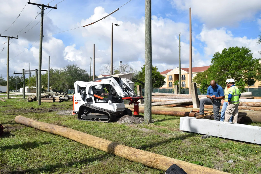 Skid Steer Hydraulic Auger Drive Attachment - EZ Spot UR (Universal Quick Attach)