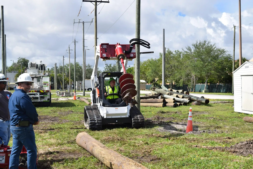 Skid Steer Hydraulic Auger Drive Attachment - EZ Spot UR (Universal Quick Attach)