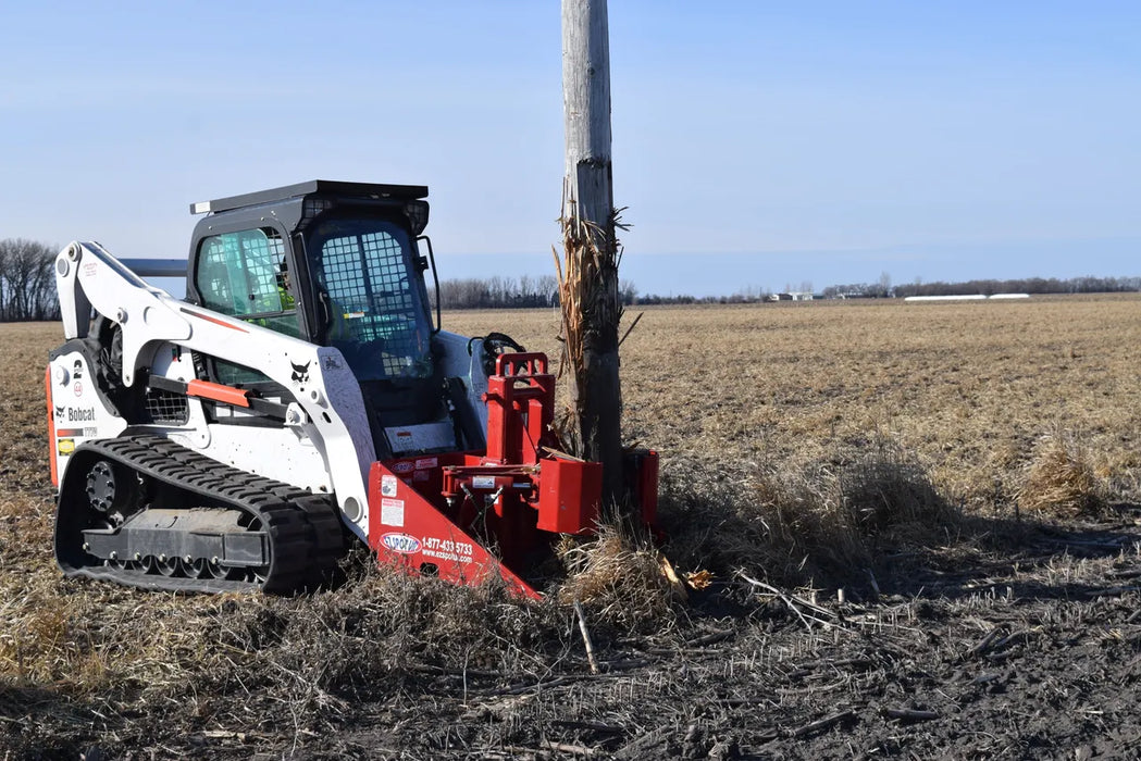 Skid Steer Hydraulic Mini Pole Jack Attachment - EZ Spot UR (Universal Quick Attach)
