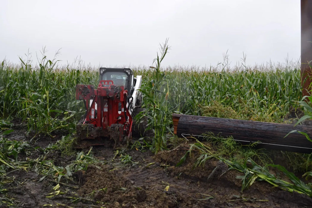 Skid Steer & Compact Track Loader Hydraulic Double Clamp Pole Jack Attachment - EZ Spot UR (Universal Quick Attach)