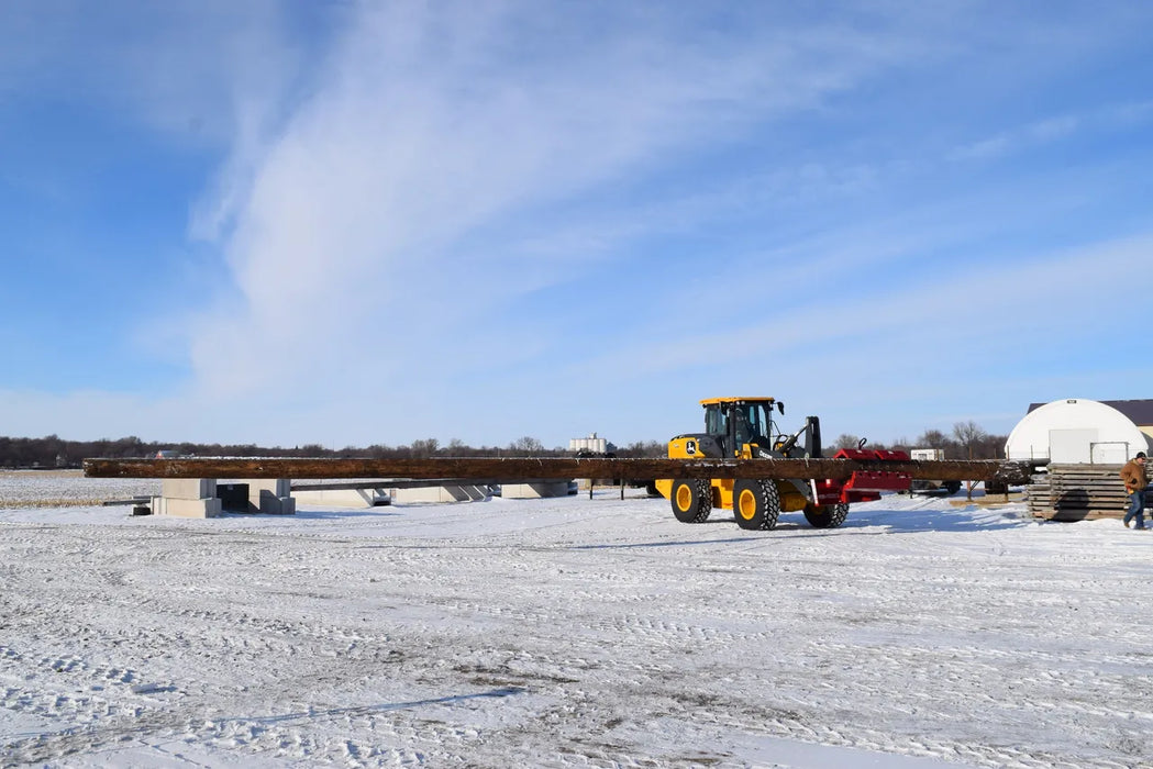 Hydraulic Pole Setter Attachment for Large Excavators & Wheel Loaders - EZ Spot UR Extreme (Custom Bolt-On Mount)