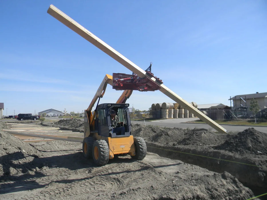 Skid Steer Hydraulic Pole Setter Attachment - EZ Spot UR Standard Duty (Universal Quick Attach)