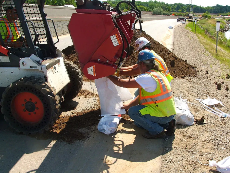 Skid Steer Bulk Bag & Super Sack Filler Attachment - EZ Spot UR Speed Bagger (Universal Quick Attach)