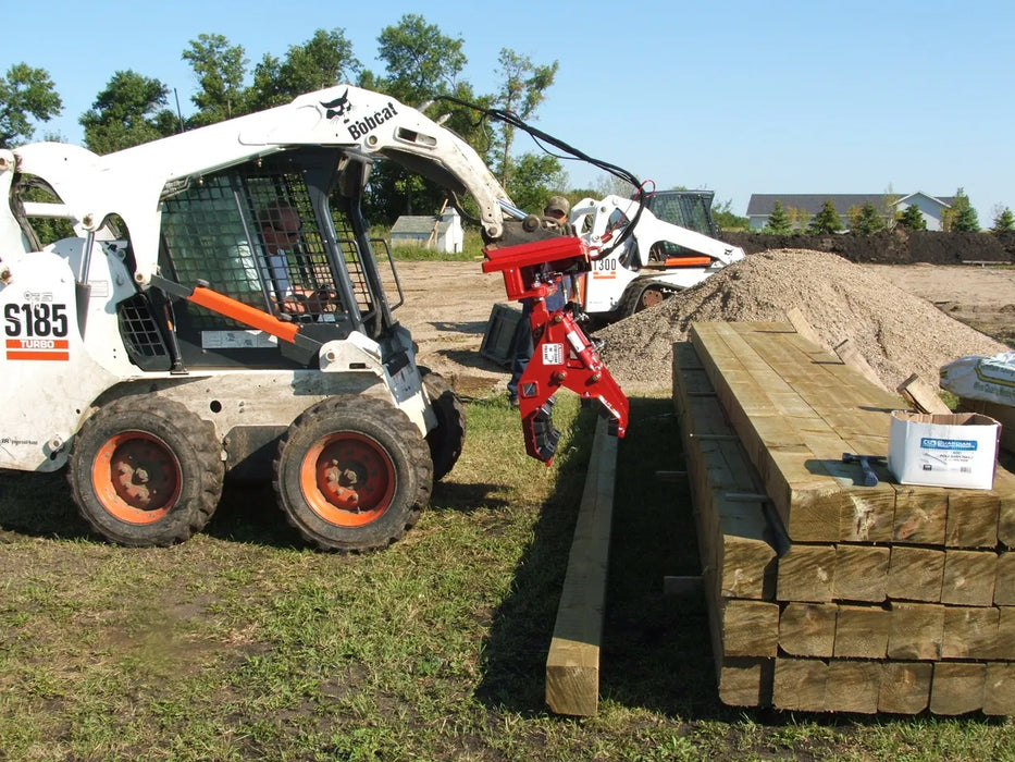 Skid Steer Hydraulic Pole Setter Attachment - EZ Spot UR Standard Duty (Universal Quick Attach)