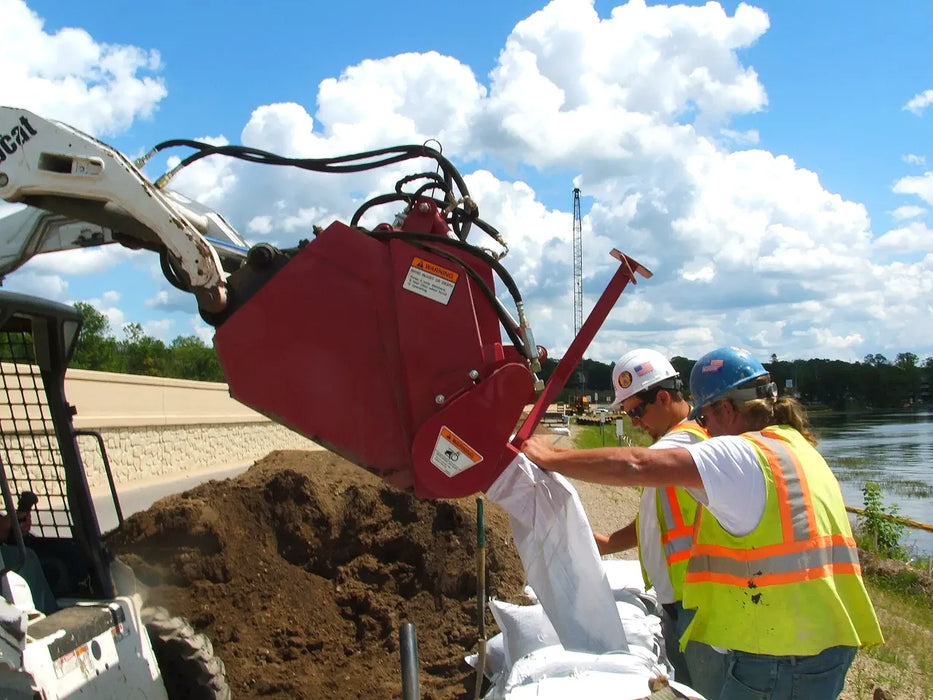 Skid Steer Bulk Bag & Super Sack Filler Attachment - EZ Spot UR Speed Bagger (Universal Quick Attach)