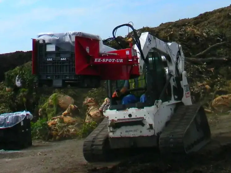 Skid Steer Hydraulic Square Pot Handler & Clamping Fork Attachment - EZ Spot UR (Universal Quick Attach)