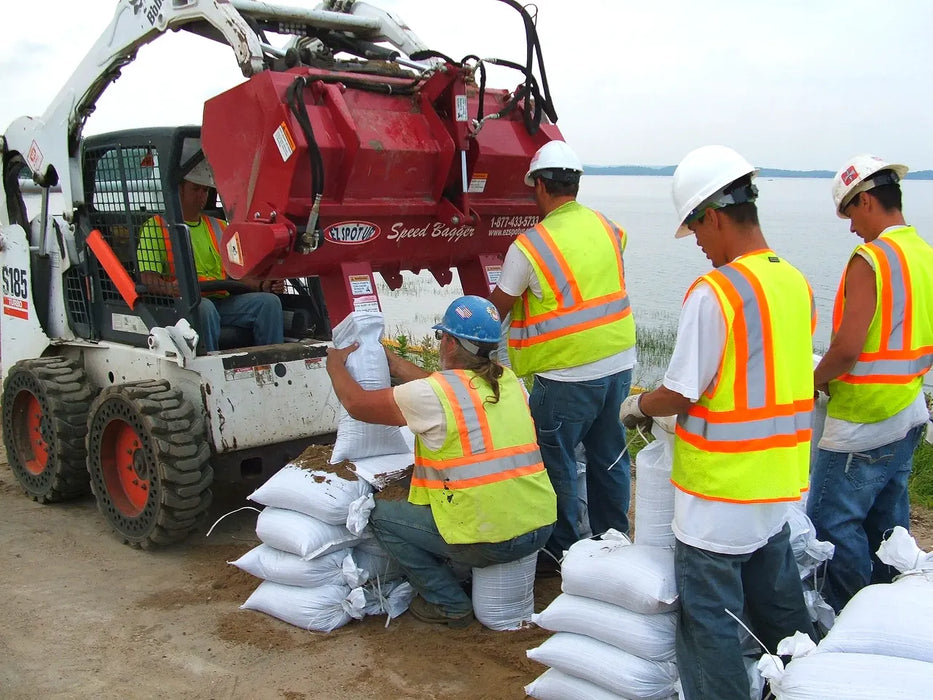 Skid Steer Bulk Bag & Super Sack Filler Attachment - EZ Spot UR Speed Bagger (Universal Quick Attach)