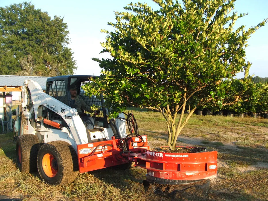 Skid Steer Hydraulic Rotating Nursery Pot Handler Attachment - EZ Spot UR (Universal Quick Attach)