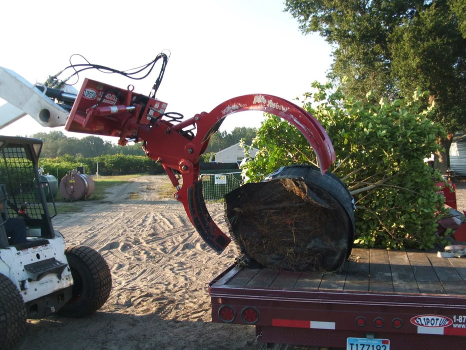 Skid Steer Hydraulic Rotating Nursery Pot Handler Attachment - EZ Spot UR (Universal Quick Attach)